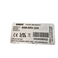 WEG CG052-N56 Getriebemotor mit Gast 6AM-NRV-22A Druckluftmotor 102344784