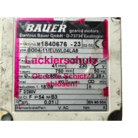 Danfoss Bauer Getriebemotor BG04-11-EUWL04LA8 230V...