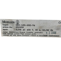Moeller DE6-LZ3-032-V4 Funk-Entstörfilter Netzfilter 32A 400V 232359