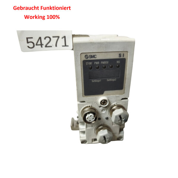 SMC EX600-SMT1-X25 Modbus TCP Kommunikationsmodul 24V DC PNP Feldbus