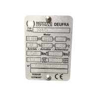 Bernard Controls Deufra Stellantrieb S025 0,09kW 250Nm 660V