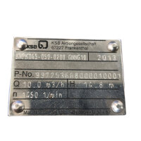KSB KWPK065-050-0200 GNNG10 KSB-Pumpe Kreiselpumpe DN65
