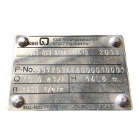 KSB KWPK065-050-0200 GNNG10 KSB-Pumpe Kreiselpumpe DN65