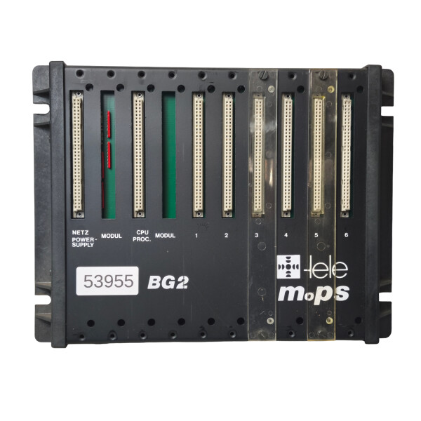BG2 TeleMOPS SPS Baugruppenträger Rack 6 Modulsteckplätze