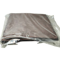 Abdeckhaube Gitterbox 1250x850x500 mm Braun PE-Bändchen Schutzhaube
