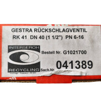 GESTRA RX 41 Zwischenflansch-Rückschlagventil G1021700