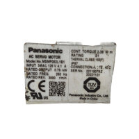 Panasonic AC Servomotor MSMF082L1B1 0.75kW 3000rpm