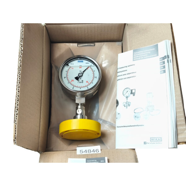 WIKA 233.50.100 Manometer Druckmessgerät 0-10 bar 100mm 14278431