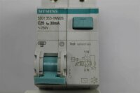 Siemens C25 5SU1353-1WM25 Leistungsschutzschalter 30mA 230V