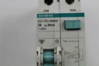 Siemens C6 5SU1353-1WM06 Leistungsschutzschalter 30mA 230V