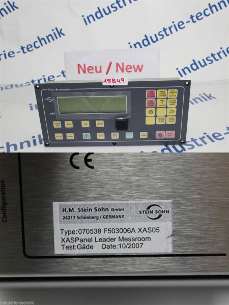 Stein Sohn XAS Panel Leader Messroom 070538 F503006A XAS05