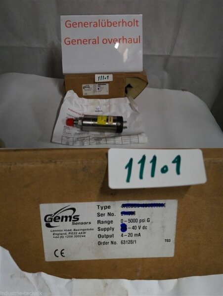 GEMS SENSORS  Drucktransmitter 4600BGH5000G3UE