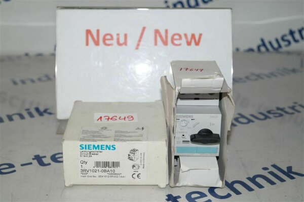 siemens 3RV1021-0BA10 Leistungsschalter