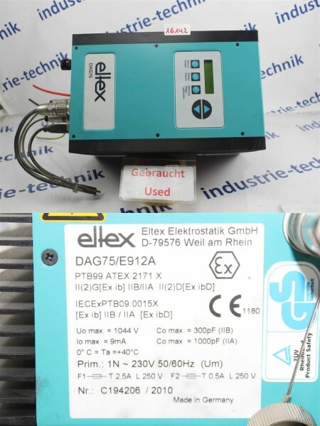 ELTEX DAG75 hochspannungsgenerator DAG75/E912A Top Zustand