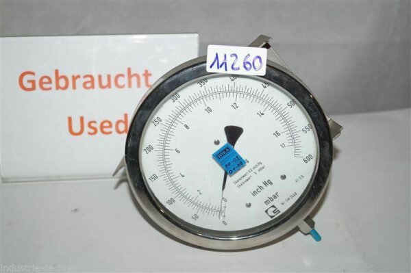 wika  0-600 mbar sm 2440  Druckmessgerät   Vakuum Manometer