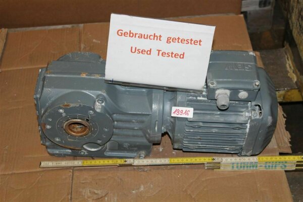 SEW 0,75 KW 30 min Getriebemotor KA57/TDRP90M4/TF Gearbox